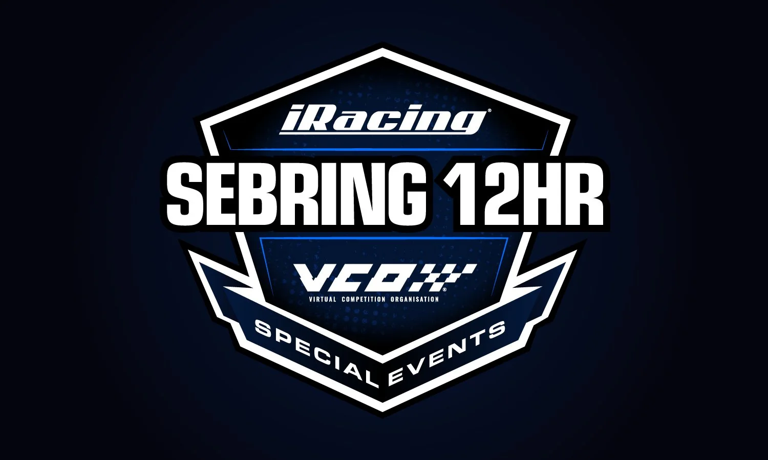 iRacing 12 Hours of Sebring special event promotional graphic